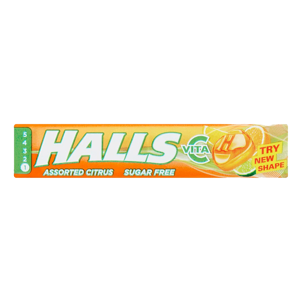 Halls Menthole Lyptus Assorted Sugar Free Citrus 32gm