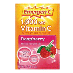 Emergen-c Vitamin C 1000mg Raspberry Sachets 1s