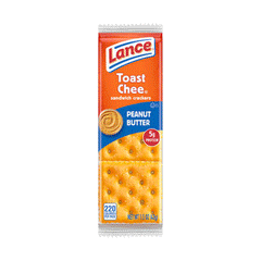 Lance Toast Chee Peanut Butter Sandwich Crackers 43g