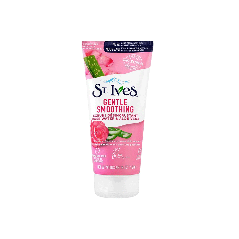 St.lves Gentle Smoothing Rose Water & Aloe Vera Scrub 170g
