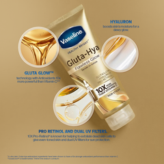 Vaseline Gluta-Hya Flawless Bright Serum Burst Uv Lotion 70ml