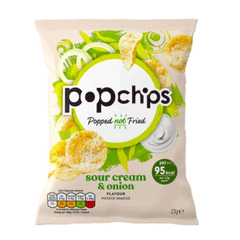 Pop Chips Sour Cream & Onion Snack 23g