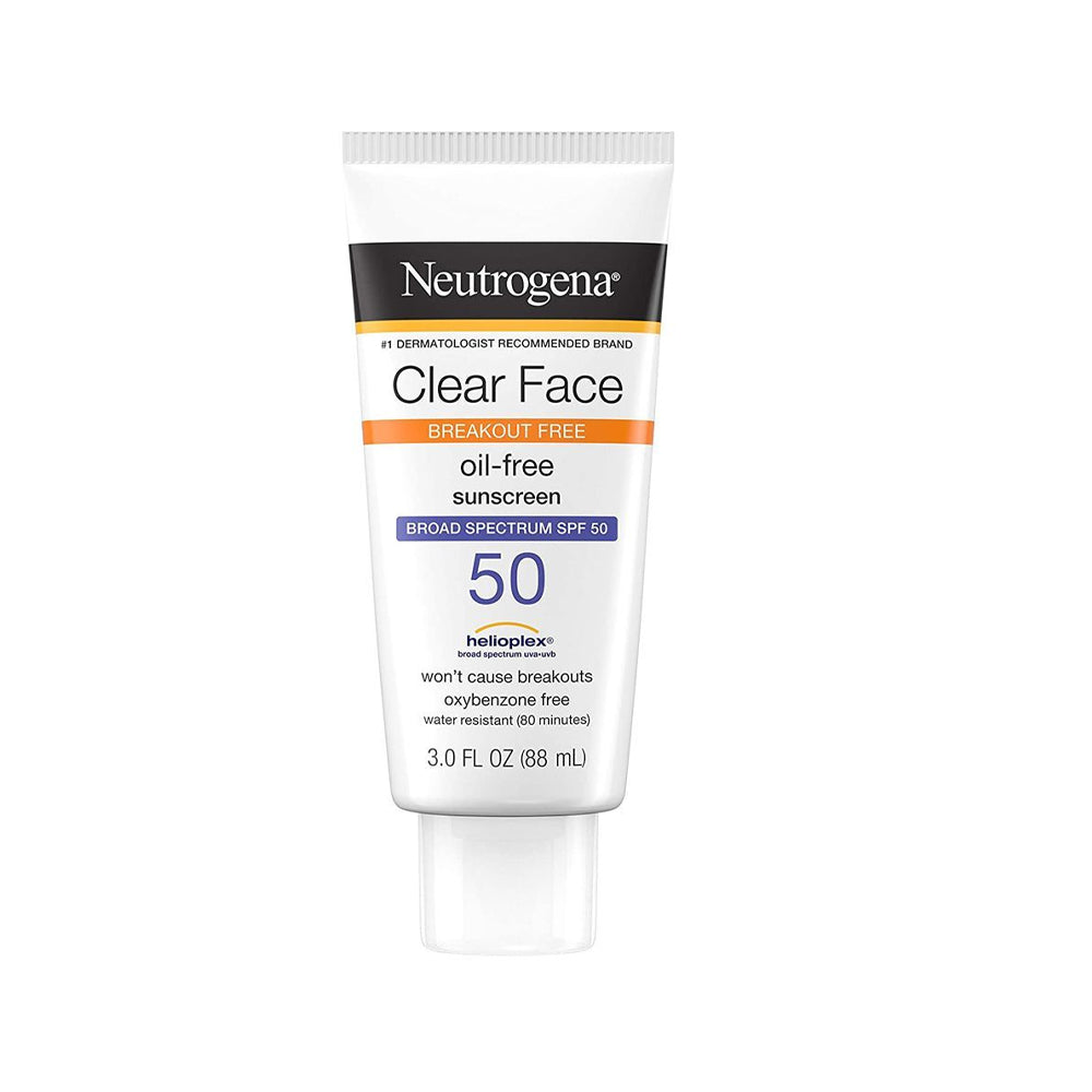 Neutrogena Clear Face 50 Sunscreen 88ml