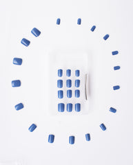 B'queen Cerulean Blue Nails (square)