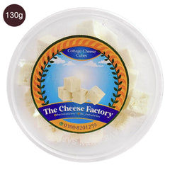The Cheese Factory Plain Cottage Cheese Cubes 130g