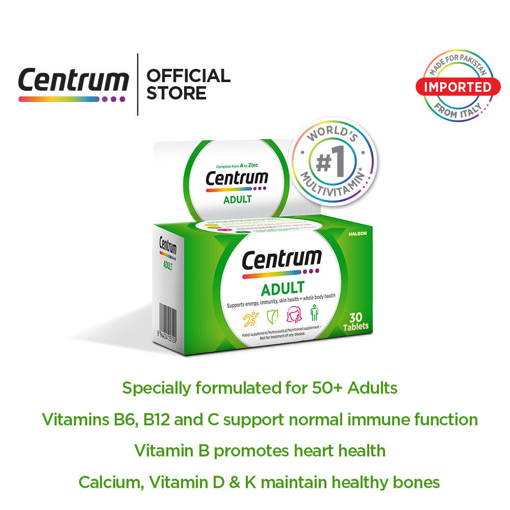Centrum Adult Tab 30s Made In Italy For Pakistan