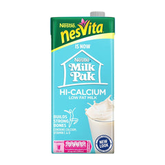 Nestle Nesvita Milk Pak Hi-calcium Low Fat Milk 1ltr