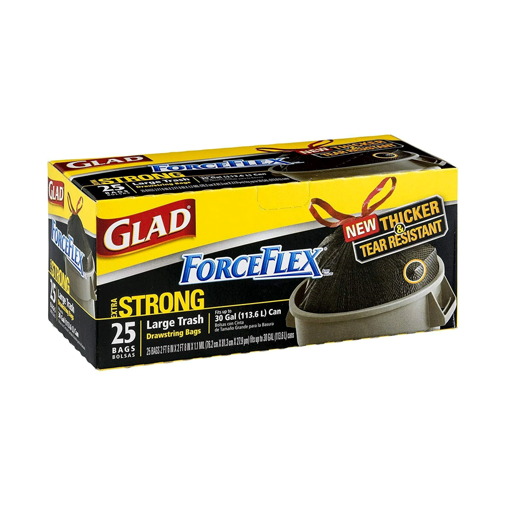 Glad Multipurpose Large Trash Bags 25s