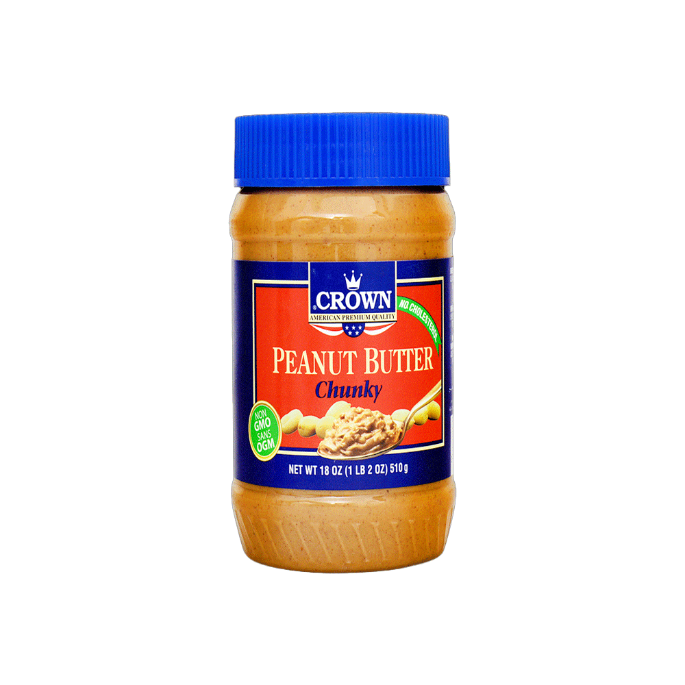 Crown Peanut Butter Chunky 510g..