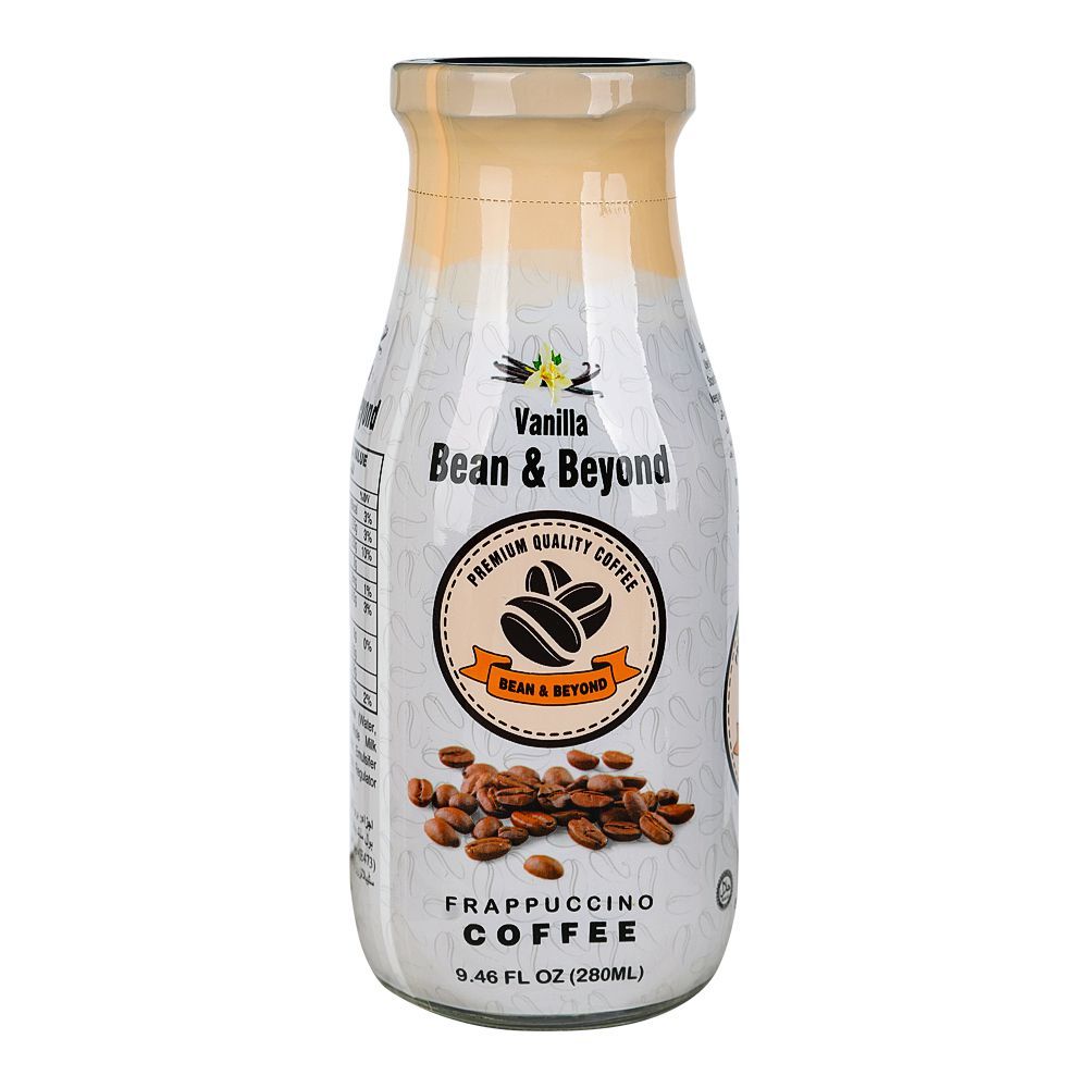 Bean & Beyond Vanilla Frappuccino Coffee Glass Bottle 280ml