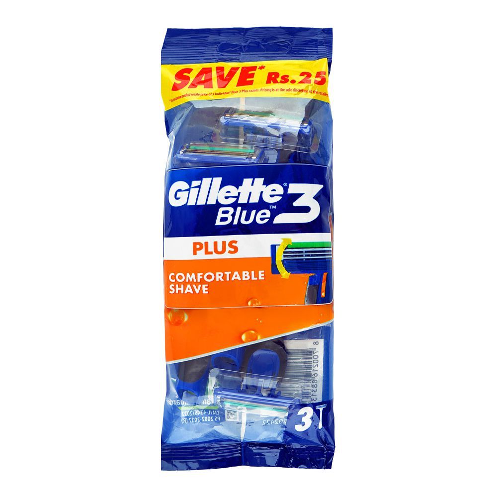 Gillette Blue Plus 3 Comfortable Shave 3s