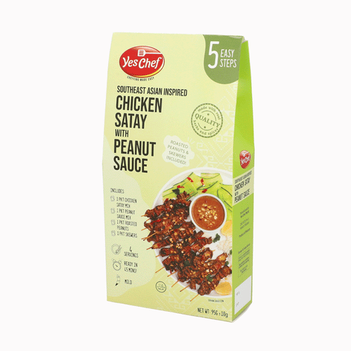 Yes Chef Southeast Asian Inspired Chicken Satay With Peanut Sauce 95g