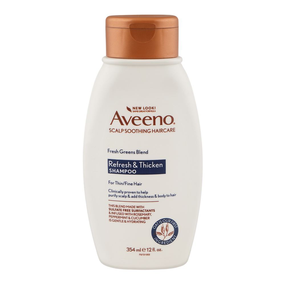 Aveeno Fresh Greens Blend Refresh & Thicken Shampoo 354ml
