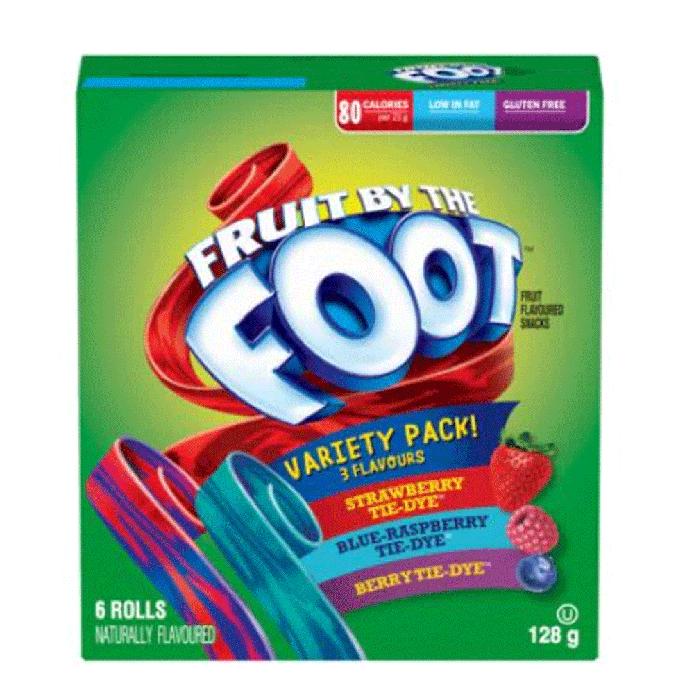 Fruit By The Foot Variety Pack 6s 128g