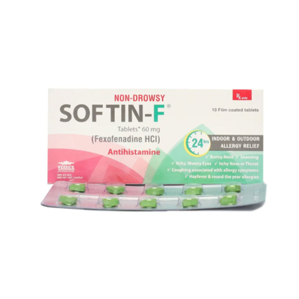 Softin-f 60mg Tablet Box