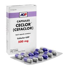 Ceclor 500mg Cap 12s Box