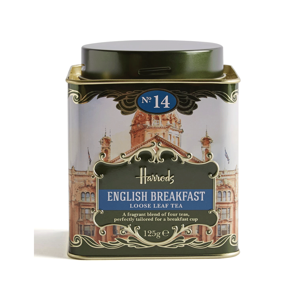 Harrods English Breakfast Loose Leaf No 14 Blended Black Tea 125g