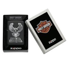 Zippo Harley Davidson Black Matte Windproof Lighter 218