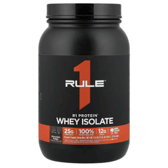 RULE 1 Whey Isolate Protein Chocolate Fudge Flav 1.98 Lb 896 Grm
