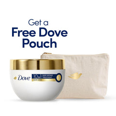 Dove Deep Repair 10 in 1 Treatment Mask 250ml + FREE POUCH