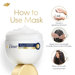 Dove Deep Repair 10 in 1 Treatment Mask 250ml + FREE TOTE BAG