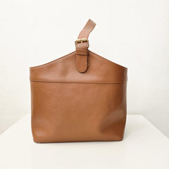 Brown Leather Tote Bag