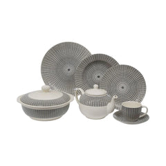 Claytan Singapore Black 85pcs Dinner Set 1703ls