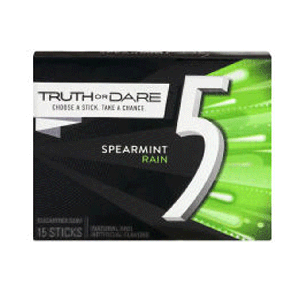 Wrigley's 5 Spearmint Rain S/f Gum 15s