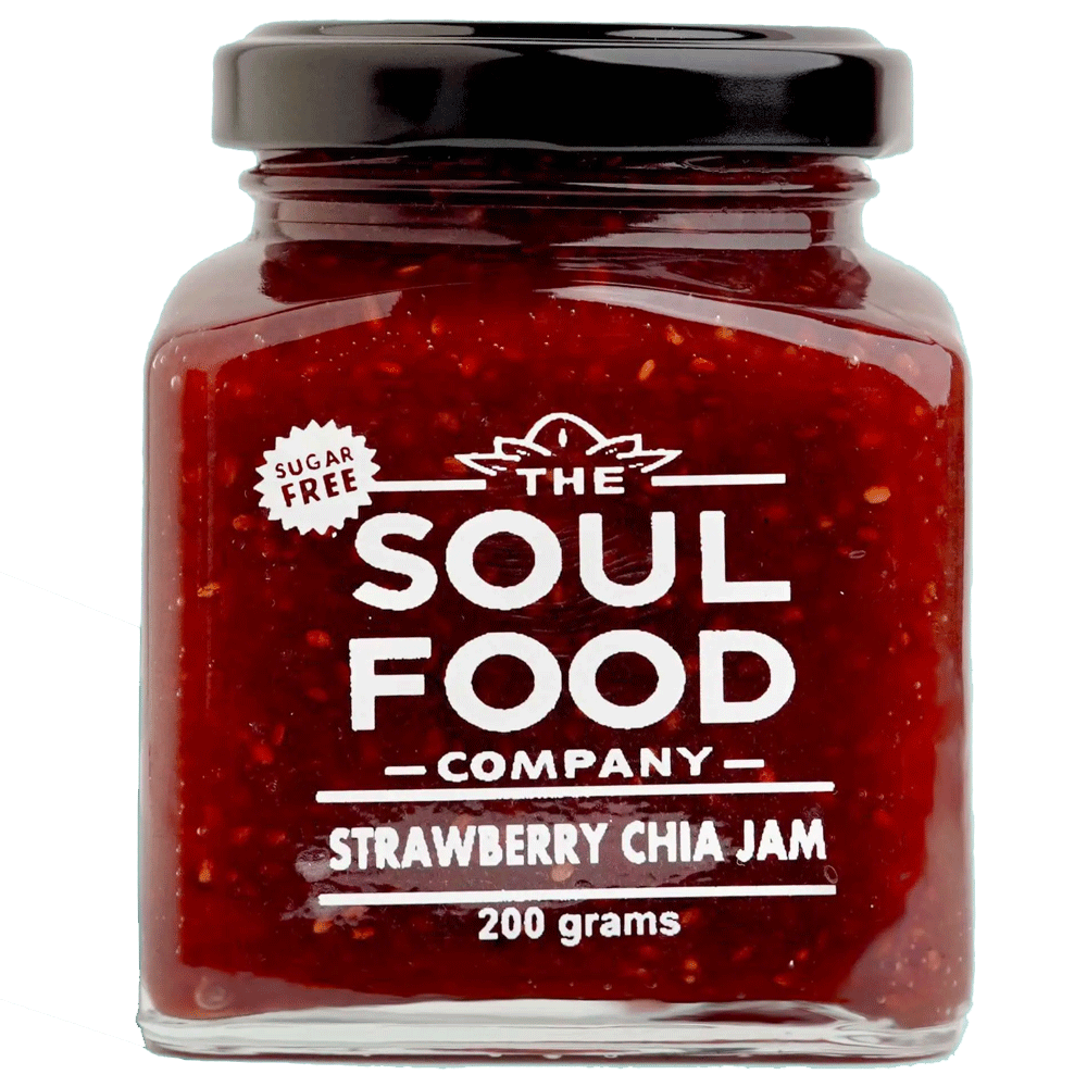 The Soul Food Strawberry Chia Jam (Sugar Free) 200g