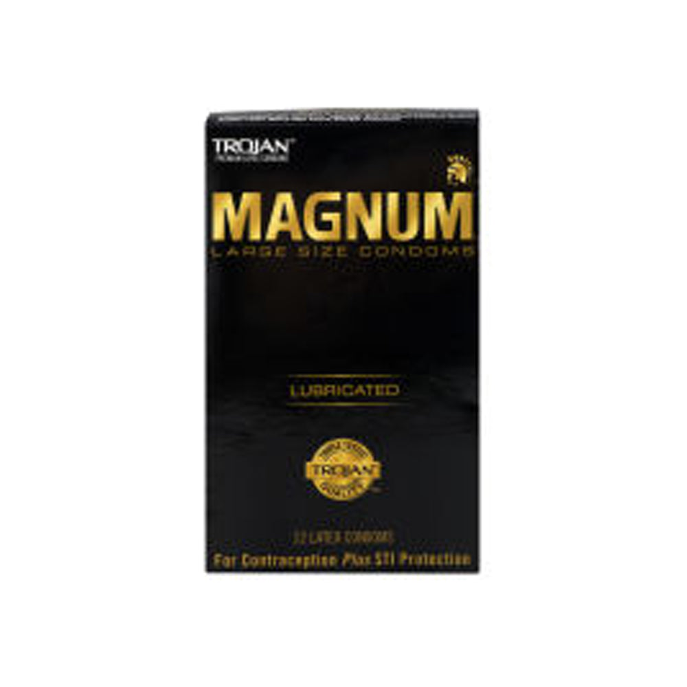Trojan Magnum Lubricated Condoms 12s