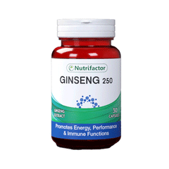 Nutrifactor Ginseng 250mg 30 Capsules