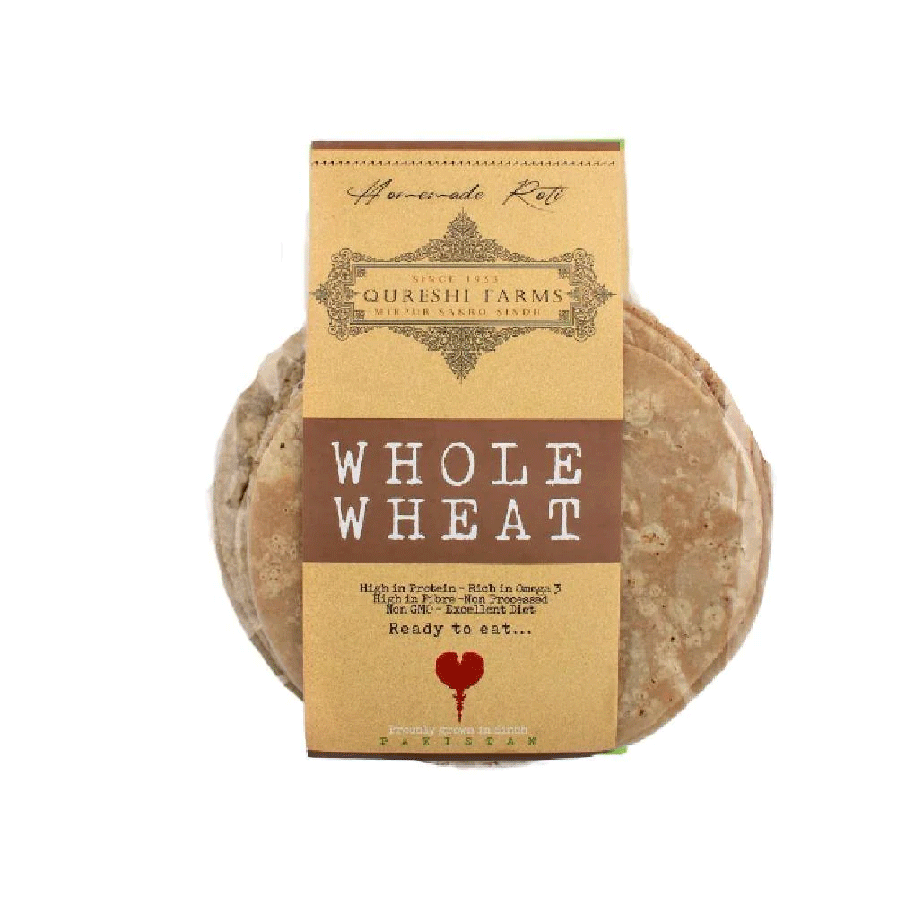 Qureshi Farms Whole Wheat Roti 6 Pieces