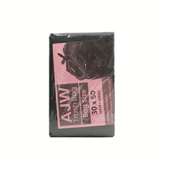 Ajw Garbage Bag 30x50 Pack Black 1kg