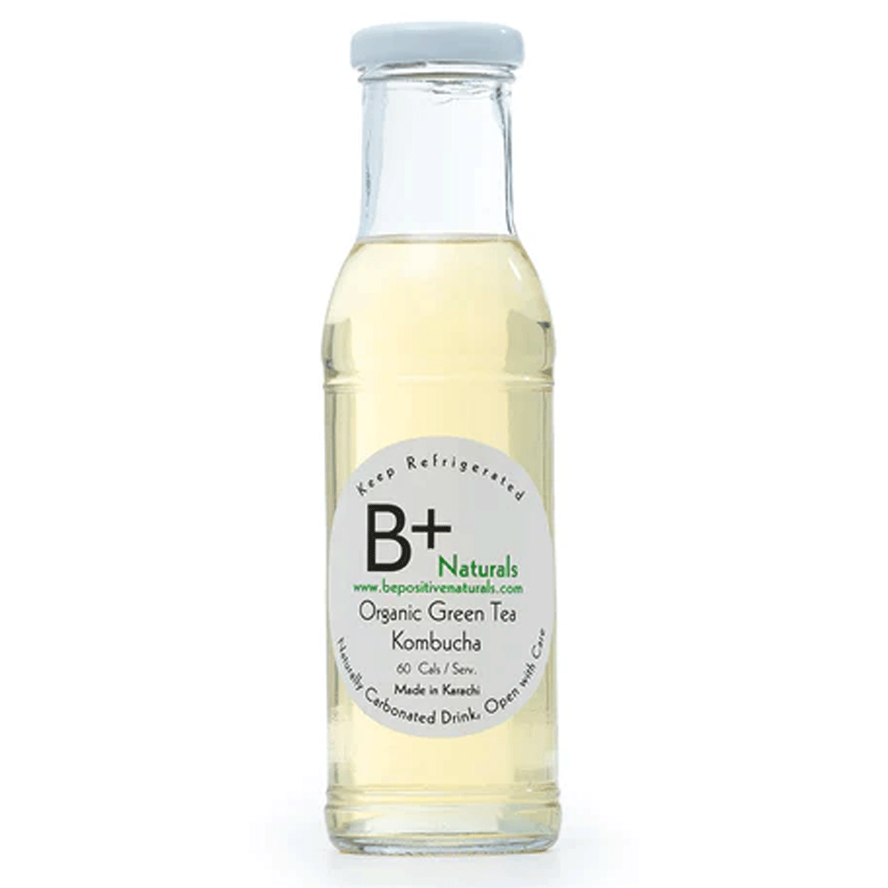 B+ Naturals Organic Green Tea Kombucha Drink