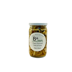 B+ Naturals Organic Fermented Garlic & Honey Jar