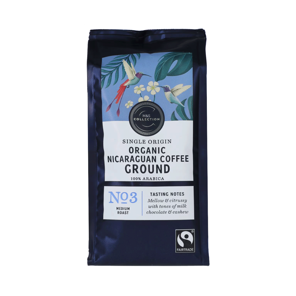M&s Organic Nicaragaun Ground Coffee 227g
