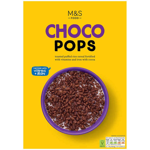M&S Choco Pops 375gm