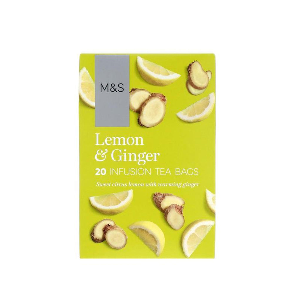 M&S Lemon & Ginger Infusion Tea Bags 20s