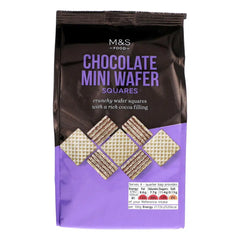 M&s Chocolate Mini Wafer Squares 125g