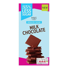 M&s Milk Chocolate Reduced Sugar 90gm