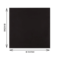 Square Black Canvas 8"