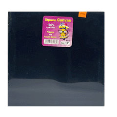 Square Canvas Black 10"