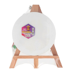 Easel Round White Canvas Medium