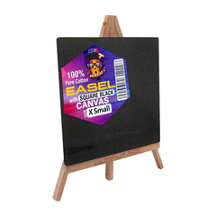 Easel Square Black Canvas X Small