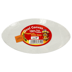Pemium White Canvas Ovel Size 4 Ma3404