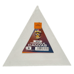 Premium White Canvas Triangle Size 6 Ma3506