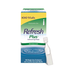 Refresh Plus Lubricant Eye Drops Vials 100s Box