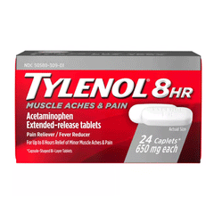 Tylenol 8HR Muscle Aches & Pain 650mg Caplets 24s