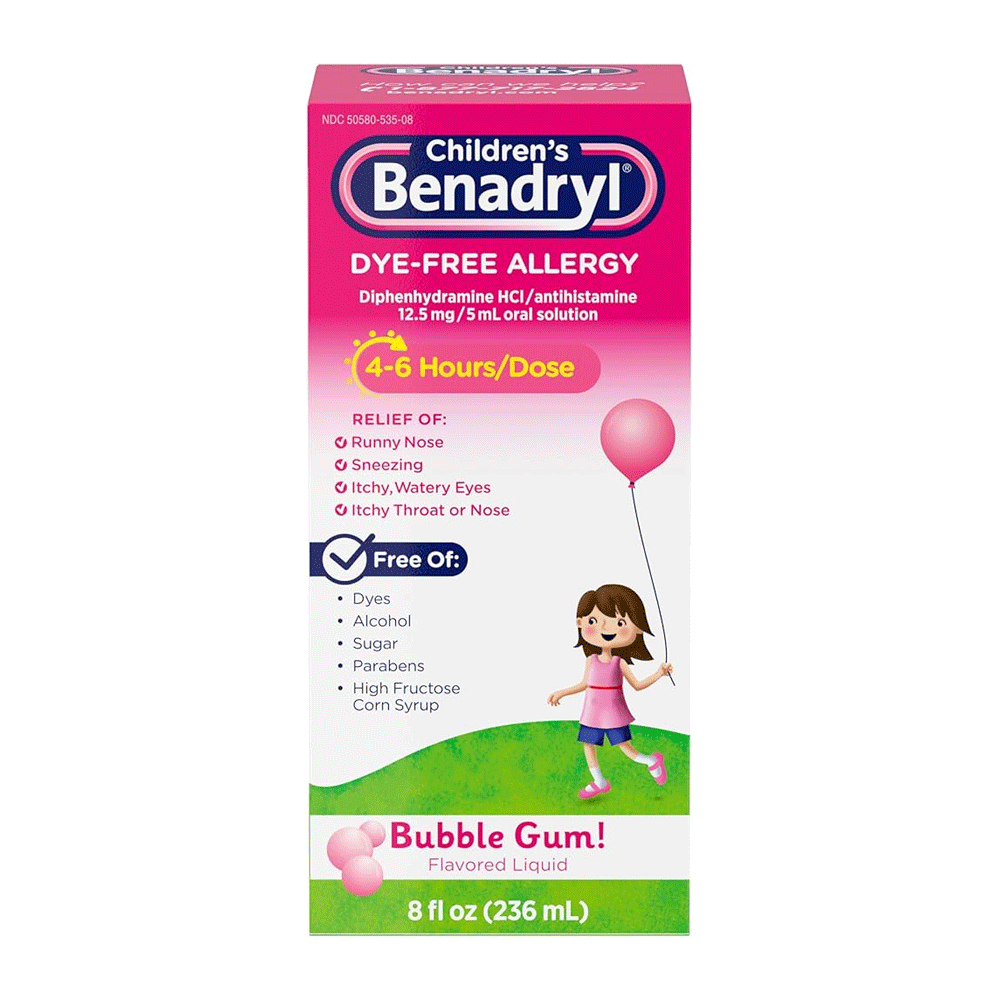 Benadryl Children's Allergy Syp Bubble Gum flav 236ml