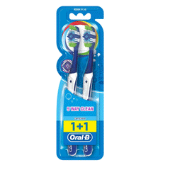 Oral B 5 Way Clean Complete Toothbrush 2`s